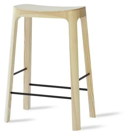 Please Wait to be Seated Crofton Barkruk H65 Grenen/Zwart