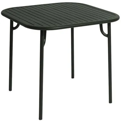Petite Friture WEEK-END Vierkante Tafel Glasgroen