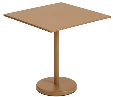 Muuto Linear Steel Café Tuintafel Gebrand Oranje 70 X 70 cm