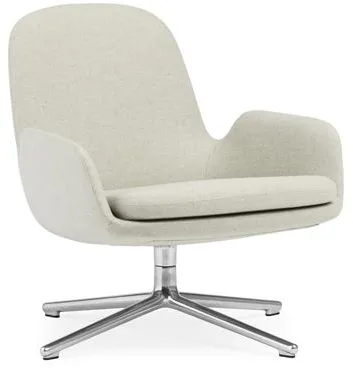 Normann Copenhagen Era Fauteuil Laag met Swivel Aluminium/Main Line Flax MLF20