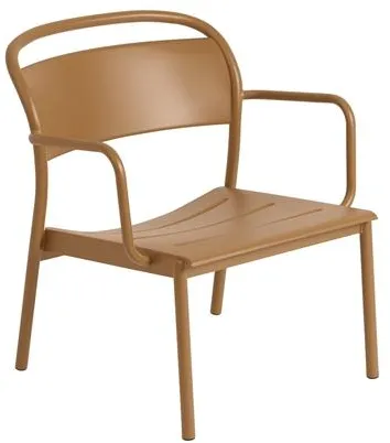 Muuto Linear Steel Fauteuil Gebrand Oranje