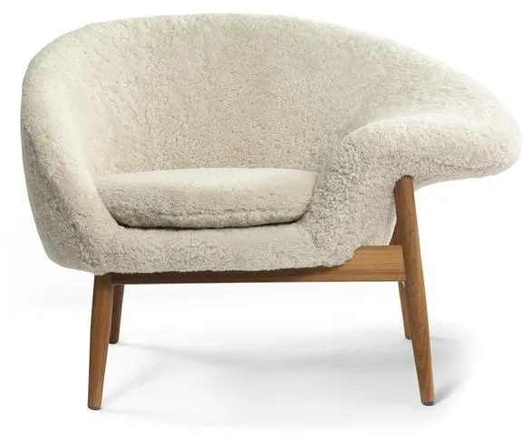 Warm Nordic Fried Egg Rechts Fauteuil Schapenvacht Moonlight