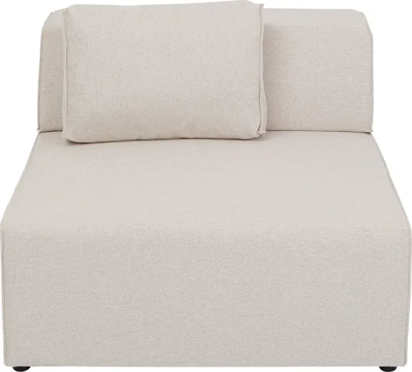 KARE DESIGN Infinity 2-zits Elements Cream module, 100 cm - crèmekleurig polyester en polypropyleen
