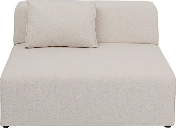 KARE DESIGN Infinity 2-Seater Elements Cream module, 120 cm - crèmekleurig polyester en polypropyleen