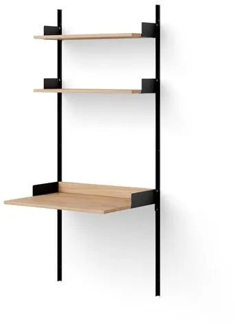 New Works Study Plank 1900 Eik/Zwart