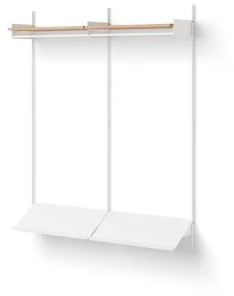 New Works Wardrobe Plank 2 Eik/Wit