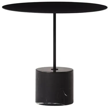 Wendelbo Calibre Bijzettafel Laag Zwart/Zwart Marmer