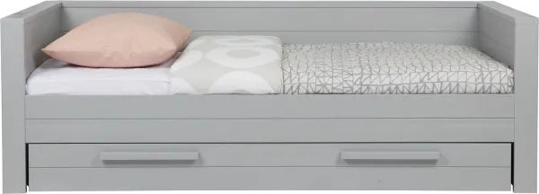 Dennis, Sofabed, grijs, H73x101x219 cm, grenenhout