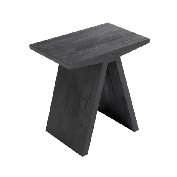 Muubs Angle kruk - zwart gebeitst/olie - FSC - 45 x 45 cm