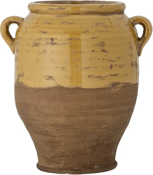 BLOOMINGVILLE Tao decoratieve bloempot - gele terracotta (H:32)