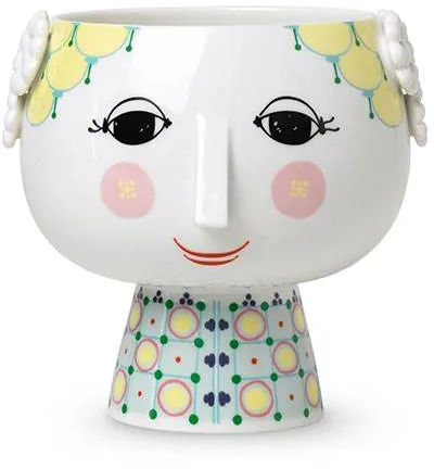 Bj�f8rn Wiinblad Eva bloempot op voet - �d815,5 cm - Geel