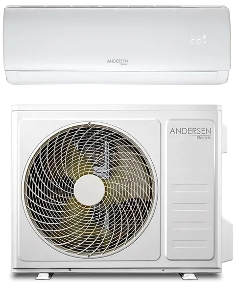 Andersen Electric AE 18000 lucht/lucht-warmtepomp met WiFi, 6 kW, 5–135 m², wit